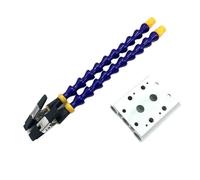 UZAMIRLEX Ausilio per Saldatura a Terza Mano, 2/6 Pezzi di Mani di Aiuto for Saldatura con Bracci Flessibili e Torcia con Lente d'Ingrandimento e Base in Alluminio(2pcs Arms)