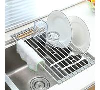 UZAMIRLEX Cestello scolapiatti, Scolapiatti Pieghevole sopra Il lavello, for Lavare Frutta e Verdura, Diverse Misure(260 * 420mm)