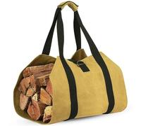 UZAMIRLEX Cestini per Tronchi, 1 Borsa for Legna da ardere con Fibbia Robusta, Facile da trasportare, Cestino for Legna da ardere(Yellow)