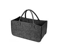 UZAMIRLEX Cestini per Tronchi, Cestini for Legna da ardere ad Alta capacità, Borsa portaoggetti in Feltro, Borsa da Viaggio for Auto, Borsa Organizer for Vestiti, Borsa in Legno for Camino(Dark Grey)