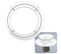 UZAMIRLEX Cuscinetto Rotante della Piattaforma Girevole, Cuscinetto a Sfere for Giradischi Lazy Susan con Cuscinetto in Silicone Argento, Diverse Misure da 5 a 40 Pollici(35Cm)