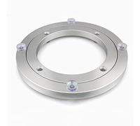 UZAMIRLEX Cuscinetto Rotante della Piattaforma Girevole, Giradischi Lazy Susan con Cuscinetti a Sfera in Lega di Alluminio Argento, Diverse Dimensioni(12Cm)