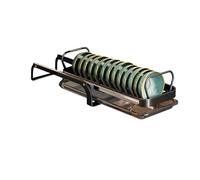 UZAMIRLEX Organizer per Piatti da Cucina, Stendino for Piatti in Acciaio Inossidabile con Vassoio di Scarico Nero, Dimensioni Multiple(Bowl Racks,38cm)