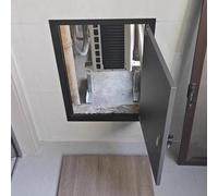 UZAMIRLEX Pannello di Accesso Porta, Coperchio del Pannello di Accesso alla Parete con Serratura, sportello di Accesso Grigio Alluminio(28x48in (700x1200mm))