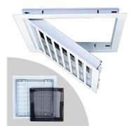 UZAMIRLEX Pannello di Accesso Porta, Pannello di Accesso a Parete e soffitto con sfiato e Rete Antipolvere, sportello di Accesso con persiana(70x95cm(28x38in))