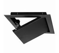 UZAMIRLEX Pannello di Accesso Porta, Pannello Porta di Accesso in Alluminio e zincato, Coperchio sportello di Accesso Incassato for Parete/soffitto(Black,9x10in(23x25cm))