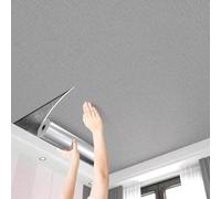 UZAMIRLEX Piastrelle per soffitto autoadesive, Rotoli di Carta da Parati Adesiva for soffitti Multicolore, Diverse Dimensioni(Grey,0.75x2.8m(2.4x9.1ft))