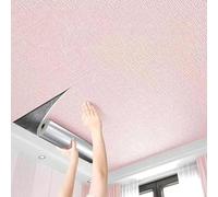 UZAMIRLEX Piastrelle per soffitto autoadesive, Rotoli di Carta da Parati Adesiva for soffitti Multicolore, Diverse Dimensioni(Pink,0.75x5m(2.4x16.4ft))