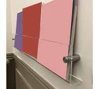 UZAMIRLEX Scaffale per riviste da Parete, Portariviste da Parete in Acrilico Trasparente, espositore portariviste Trasparente sospeso(110x5x15cm(43.3x1.9x5.9in))