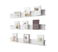 UZAMIRLEX Scaffale per riviste da Parete, Portariviste Trasparente da 3 Pezzi, Porta brochure sospeso in Acrilico(100cm(39.3in))