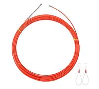 UZAMIRLEX Tracciatore di Cavi elettrici, Strumento di Estrazione Cavi, Nastro for Cavi, estrattore Cavi da 5/10/15/20/25 m, Strumento di Posizionamento for Costruzioni Attraverso Il Muro(Orange,15M)