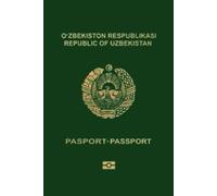 Uzbekistan Passport Replica Cover Lined Softcover 6'' x 9'' Notebook / Journal 120 pages
