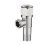 UZFESXPXP Valvola angolare in Acciaio Inossidabile G1/2 Valvola di Arresto dell'Acqua Calda e Fredda Valvola deviatrice for Bagno Connettore for WC Lavandino Scaldabagno(Valve)