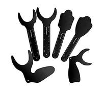 UZIAH 6 Misure Contrasto Fotografico Dentale per Ortodontico Intraorale Orale Dentale Sfondo Nero Bordo Fotografia Dentale