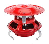 UZIAH Aspiratore per Camino, Evacuatore Fumi Camino, Aspiratore Camino 120W Aspiratore Canna Fumaria, Induttore di Tiraggio Camino Domestico Aspiratore Camino per Camino(Rosso),A