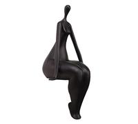 Uziqueif Figurine Woman Statua in Resina, Scultura Moderna Decorazione Figura Donna, Arte da Tavolo Donna Statuetta per casa Ufficio libreria Decorazione, Altezza 37 cm