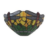 Uziqueif Lampada da Parete in Stile Tiffany, Vintage Applique da Parete Interno Fatto a Mano in Vetro colorato per Camera da Letto, Soggiorno, Comodino, Living Room, Bar, Bagno, Corridoio, Scale, B