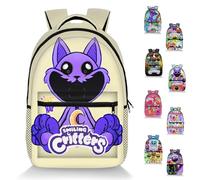 UZKWYKYC Borsa da Scuola Sorridente, Smiling Critters Anime Backpacks, Zaino con Stampa di Cartoni Animati, Zaino per Bambini, Zaino Moda Casual di Grande capacità, per Bambini Adulti