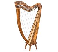 Uzman Arpa Claddagh a 28 corde, arpa a leva celtica di alta qualità con 28 alette a mezza tonalità, effetto palissandro, fondo risonanza in abete, borsa per il trasporto, chiave per accordatura, ecc.