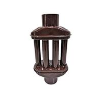 UZMAN Scambiatore di calore per gas di scarico, 120 mm/130 mm, 6 tubi, tubo per camino, tubo di fumo, radiatore di fumo, tubo di scarico, accumulatore di calore (120 mm di diametro rosso/marrone)