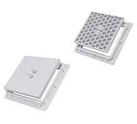 Uzman-Versand, chiusino per pozzetti, chiusura per vano d’ispezione (32,5 x 32,5 cm), chiusura per canali, per giardino, pavimento, per vano di drenaggio