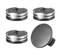 uzoyfoda Bobina di filo per decespugliatore LIDL Parkside, 8,3 m di lunghezza, 1,6 mm di diametro, bobina per tagliaerba senza fili, per PRTA 20 Li A1 B2 C3 PRT 550 A1 A1 A1 (3 bobine + 1 copertura)