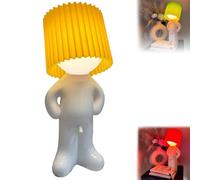 UZQFSGXA Modest Mike Naughty Night Lamp, luce notturna per ragazzo timido, luce notturna creativa, regalo per adulti elefante bianco, decorazione per la casa, idea regalo per la casa (giallo)