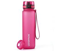 UZSPACE Bottiglia Acqua con Filtro Infusore di Frutta, Borraccia Aperta con Un Clic e Prova di erdite per Bambini, 500 ml / 800 ml / 1000 ml, Borraccia in Tritan Senza BPA per Scuola e Outdoor
