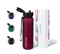 UZSPACE Bottiglia Acqua con Filtro Infusore di Frutta, Borraccia Aperta con un Clic e Prova di erdite per bambini, 500 ml / 800 ml / 1000 ml, Borraccia in Tritan senza BPA per scuola e outdoor