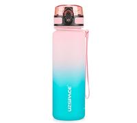 UZSPACE Bottiglia Acqua con Filtro Infusore di Frutta, Borraccia Aperta con Un Clic e Prova di erdite per Bambini, 500 ml / 800 ml / 1000 ml, Borraccia in Tritan Senza BPA per Scuola e Outdoor