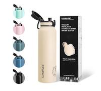 UZSPACE Thermos in acciaio inox da 1l (970ml) - Bottiglie termiche a doppia parete che mantengono le bevande fredde e calde - Bottiglie da bere a tenuta stagna per adulti - Ideali per l'outdoor e lo