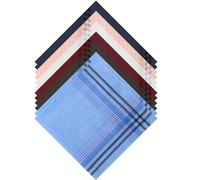 UZSUZZ 12 Pezzi Fazzoletti Cotone Fazzoletti Stoffa Uomo 36cm x 36cm Fazzoletto Da Taschino Uomo Per Sposi, Matrimoni, Balli Di Fine Anno, Celebrazioni, Feste, Regalo