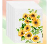 UZSUZZ 50 Fogli Carta Acquerello A4, 230 g/m² Carta per Acquerello, Bianco Naturale Fogli Acquerello per Gouache, Acrilico, Disegni Artistici e Progetti DIY