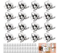 UZSUZZ Chiusure a Doppio Rullo 16 pezzi chiusura a rullo chiusure a doppio rullo per armadietto con Viti di Montaggio per Porta Armadi da Cucina Cassetti Casa Mobilia Bagno Credenza.
