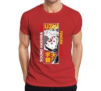 Uzui Tengen Sound Hashira Demon Slayer Anime, maglietta regalo da uomo, Colore: rosso, L