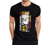 Uzui Tengen Sound Hashira Demon Slayer Anime, maglietta regalo da uomo, Nero , L