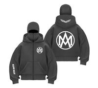 UZVKAVJP Felpa con Cappuccio E Passamontagna Cerniera Uomo per A.s.t.o.n M.a.r.Ti.n Antivento Abbigliamento Fitness Top Grafica-HuiS||x_l