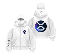 UZVKAVJP Felpa con Cappuccio E Passamontagna Morbida da Uomo per RI.pp.Le X.RP Doppio Street Wear Cappotto Patchwork Felpe Cerniera Felpa A Maniche Lunghe Giacca-BaiSe||l