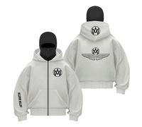 UZVKAVJP Felpe con Cappuccio Passamontagna da Uomo Cerniera per A.s.t.o.n M.a.r.Ti.n Cappotto Antivento Sportivo Patchwork Stampa Cappotti-QHS||l