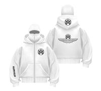 UZVKAVJP Felpe con Cappuccio Passamontagna da Uomo Cerniera per A.s.t.o.n M.a.r.Ti.n Cappotto Antivento Sportivo Patchwork Stampa Cappotti-BaiS||x_l