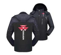 UZVKAVJP Giacche Impermeabili da Trekking da Uomo per M.A.SS.EY Fe.RG.US.ON Cuciture Capispalla Tops Full Zip Coat Stampa Giacca A Vento Spessa Tuta da-Black||XL