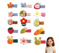 UZYXC 15 PCS Mollette Capelli Bambina Fiocco,Fermagli Neonata per Capelli Mini,Clip per Capelli Ragazze,Forcine Colorate per Capelli Bambina,Accessori Capelli Neonata,Mollettine Capelli Piccole