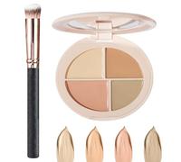 UZYXC 4in1 Palette Concealer,Correttore Astra,Correttore Crema,Full Coverage Concealer,Viso Correttori Makeup,Cream Palettei, Impermeabile a Lunga durata,Contorni Evidenziat