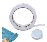 UZYXC Nastro Biadesivo per Tessuti 20m x 20mm e Metro a Nastro, Orlo Svelto Termoadesivo Forte Senza Cuciture - Adesivo Trasparente per Vestiario, Ideale per Riparazioni Lampo di Tende e Pantaloni