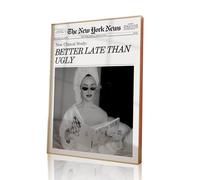 UZYXC Quadro Moderno per Soggiorno e Camera da Letto, Poster da Parete in Bianco e Nero 20x30cm, Set di Immagini per Decorazioni Wall Art per la Casa