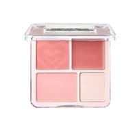 UZYXC Tavolozza 4-in-1 con Blush Creme, Consistenza Vellutata per un Bagliore Traslucido e Idratato, Ideale come Fard, Ombrello o Illuminante, Per un Make-up Versatile, Per uno Splendore Sano