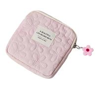 Uzztfa Borsa Porta-assorbenti, Borsa per Il Ciclo Mestruale Preppy per Donne, Graziosa Borsa Portatile per Il Ciclo Mestruale con Cerniera, Borsa Porta-assorbenti per Borsetta