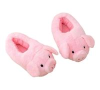 Uzztfa Pantofole a Forma di Maialino, Pantofole di Peluche a Forma di Animale, Soffici E Calde, Antiscivolo, per Interni Ed Esterni.