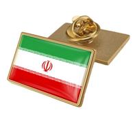 Uzztfa Spilla con Bandiera 'Iran, Spilla con Bandiera Nazionale, Spilla Viaggio, Spilla Souvenir per Cappello, Vestiti E Zaino.