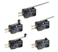 V-1C25 Limitatore di corsa for porta del forno a microonde, microinterruttore, cerniera a rullo, leva a scatto momentaneo, 15 A 250 V CA, 10 pezzi(V-15-1C25)